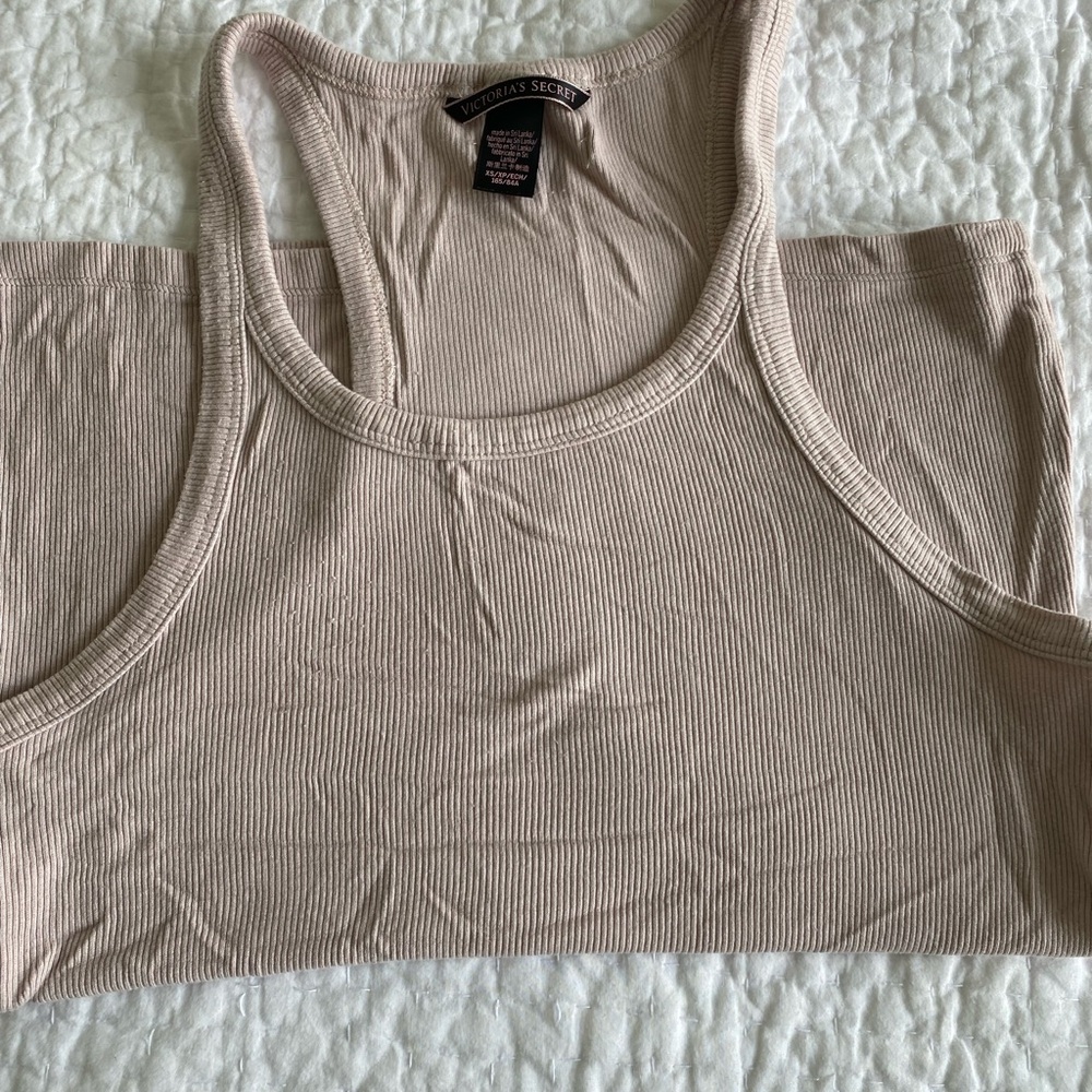 Victoria's Secret Light Pink Ribbed Top